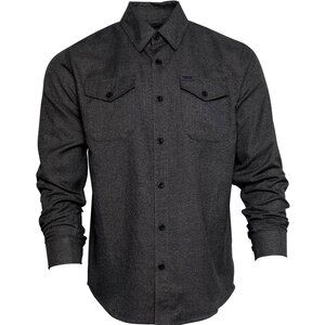 NWT Dixxon Obsidian Solid Gray Flannel Shirt